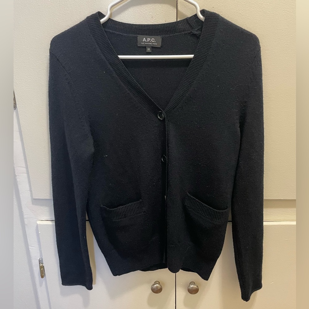 A.P.C. Women's Classic Black Cardigan